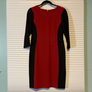 Red & Black TALBOTS Dress Size 8p
